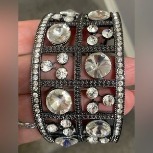 Gemstone Silver Cuff Bracelet